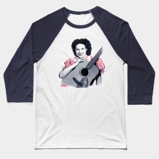 Kitty Wells - An illustration by Paul Cemmick Baseball T-Shirt